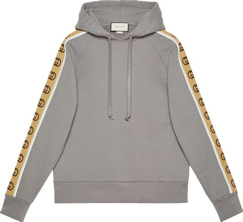 gray gucci stripe hoodie|Gucci hoodie price.